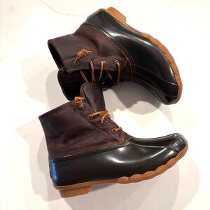 SPERRY•brown waterproof winter duck  boots 8W EUC